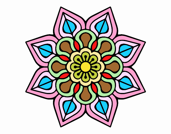 Mandala de flor simples