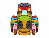 Máscara mexicana dos rituais 