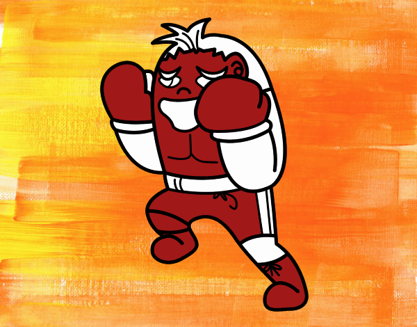 Boxeador defendendo
