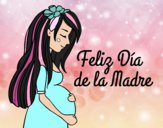 Mamã grávida no Dia da Mãe