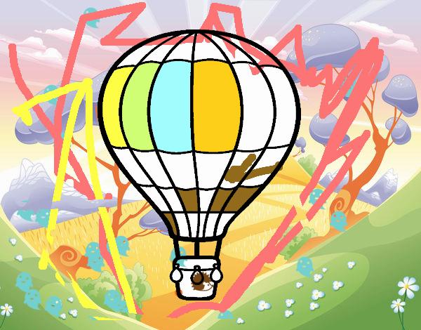 Um balão de ar quente