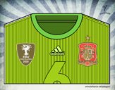Camisa da copa do mundo de futebol 2014 da Espanha