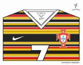 Camisa da copa do mundo de futebol 2014 de Portugal