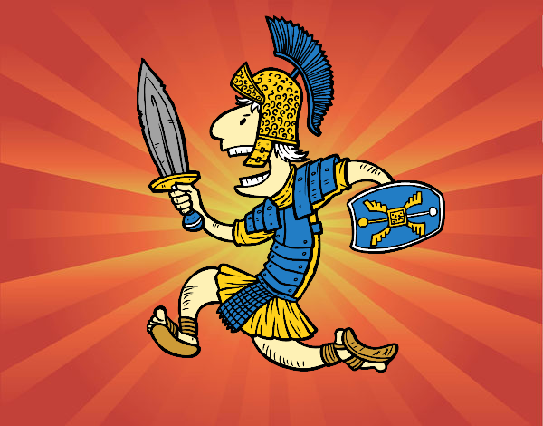 Soldado romano atacante