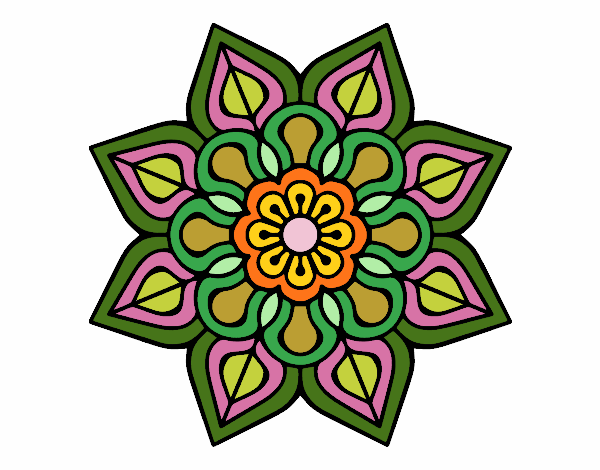 Mandala de flor simples