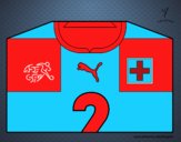 Camisa da copa do mundo de futebol 2014 da Suíça