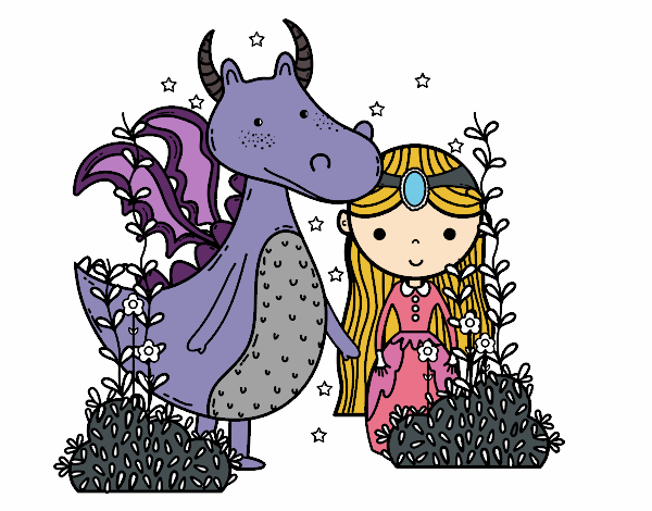 Dragão e princesa