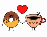 O amor entre donut e chá