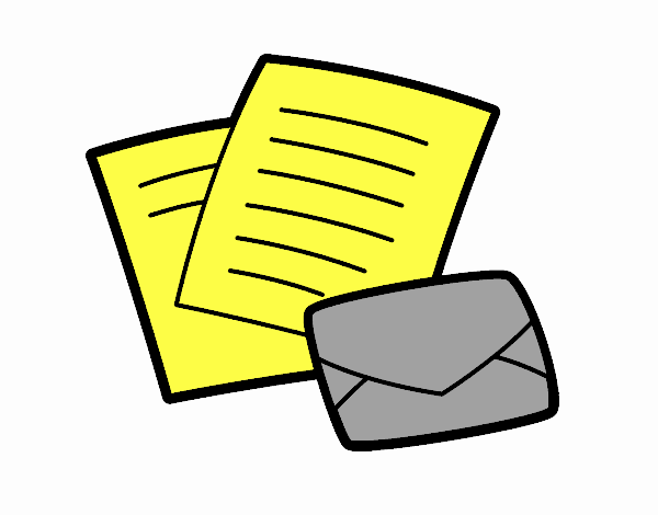 Cartas e envelope