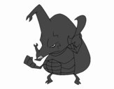 Besouro rinoceronte zangado