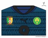 Camisa da copa do mundo de futebol 2014 do Camarões