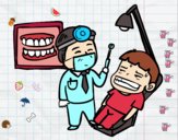 Dentista com paciente