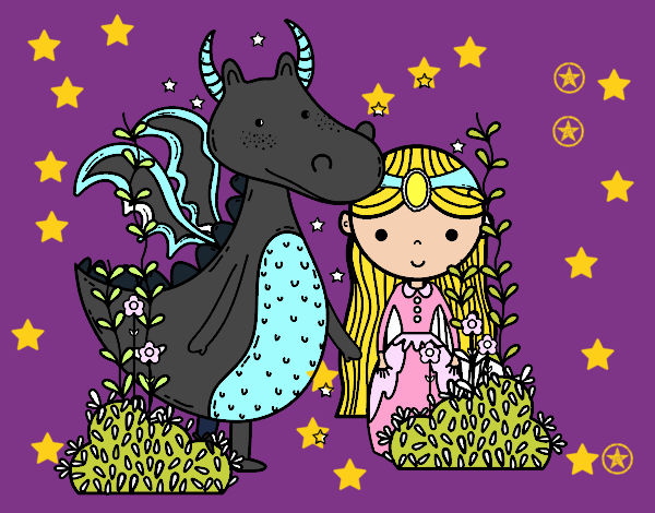 Dragão e princesa