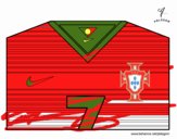Camisa da copa do mundo de futebol 2014 de Portugal