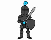 Cavaleiro com espada e escudo