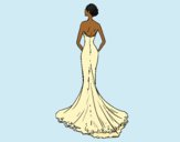 Vestido de noiva com cauda