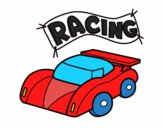 página para colorir de carro de corrida 1857293 Vetor no Vecteezy