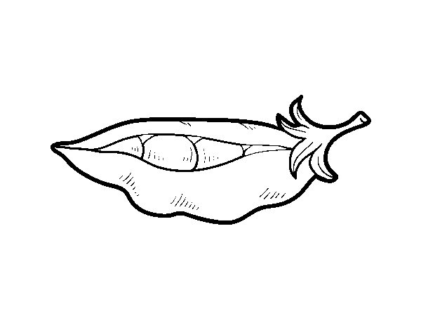 Desenho de A baga de ervilha para Colorir