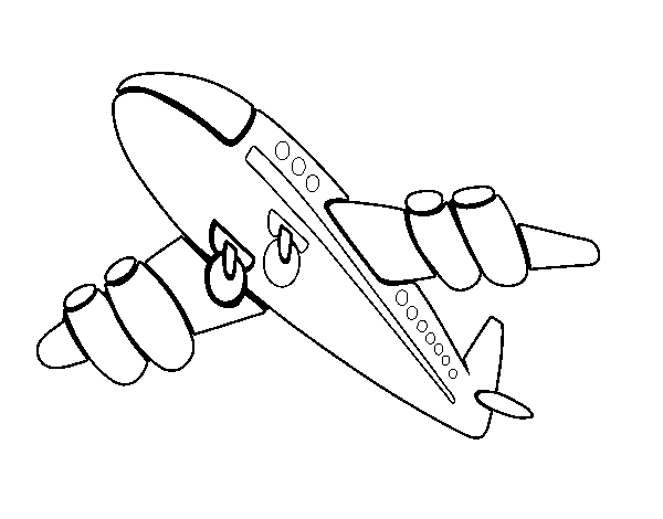 Desenho de Aeroplano rápido para Colorir