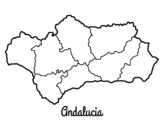 Desenho de Andaluzia para colorear