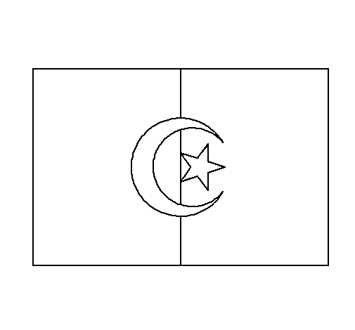Desenho de Argélia para Colorir