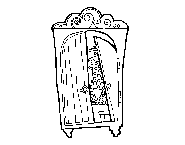 Desenho de Armário roupeiro para Colorir