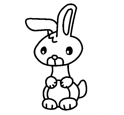 Desenho de Art o coelho para Colorir