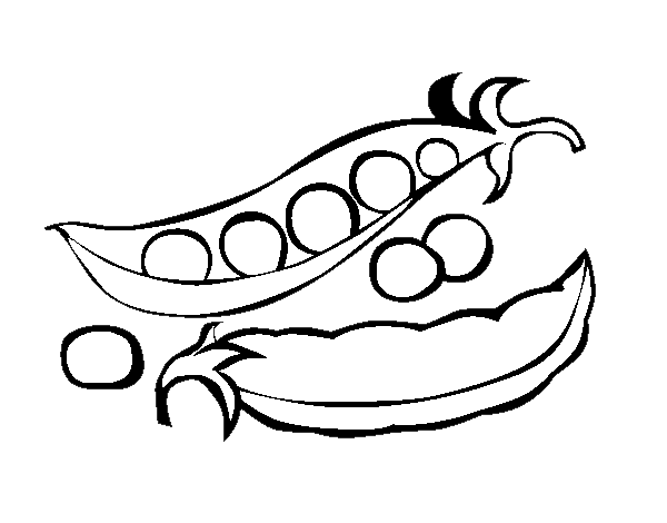 Desenho de As ervilhas para Colorir