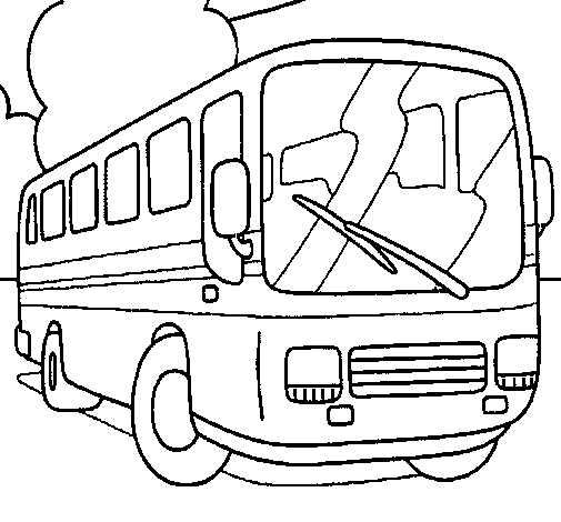 Desenho de Autocarro para Colorir