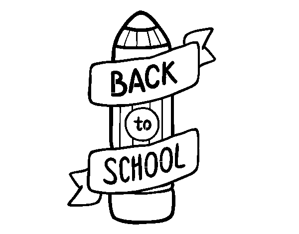 Desenho de Back to School para Colorir