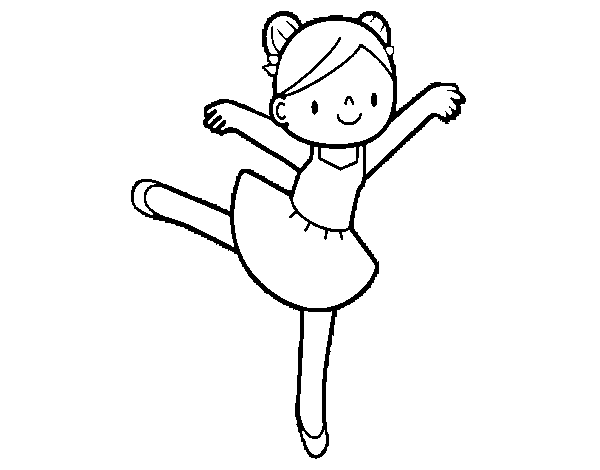Desenho de Bailarina de balé para Colorir