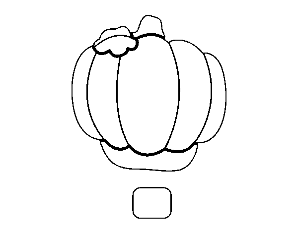 Desenho de Balão-Couve para Colorir