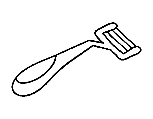 Desenho de Barbeador para Colorir