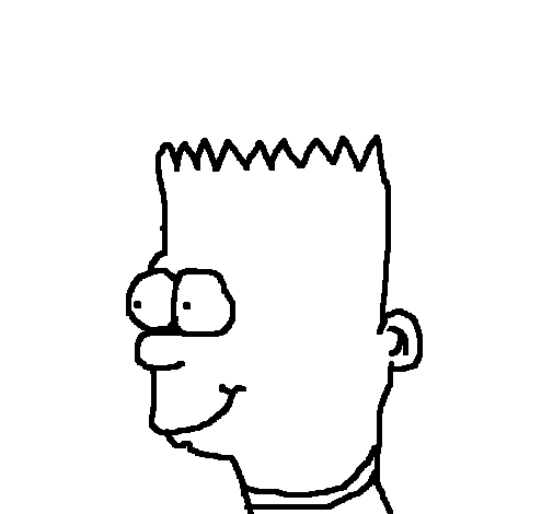 Desenho de Bart para Colorir