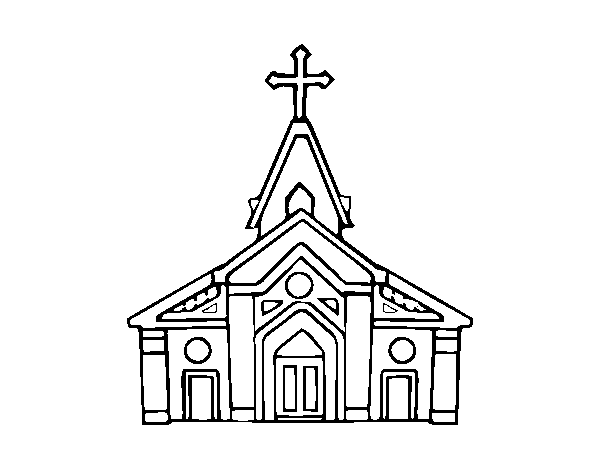 Desenho de Basílica para Colorir