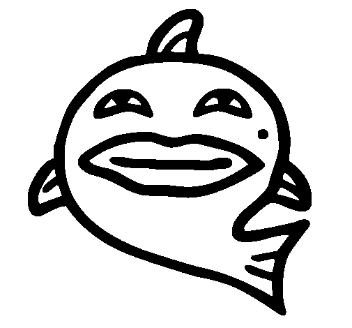 Desenho de Beiço de peixe  para Colorir