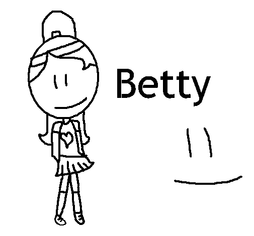 Desenho de Betty para Colorir