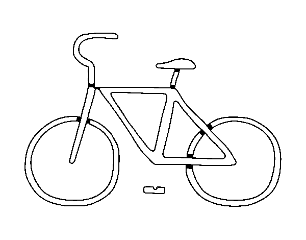 Desenho de Bicicleta básico para Colorir
