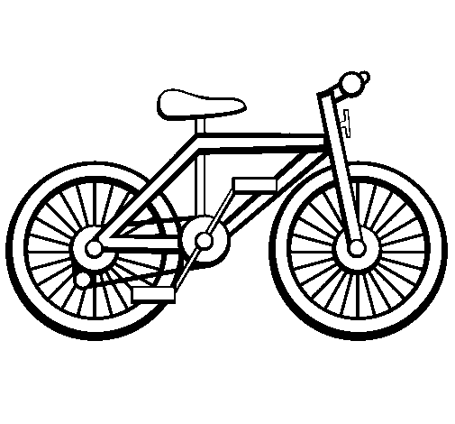 Desenho de Bicicleta para Colorir