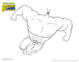 Desenho de Bob Esponja - Plank-Tônus para o ataque para colorear