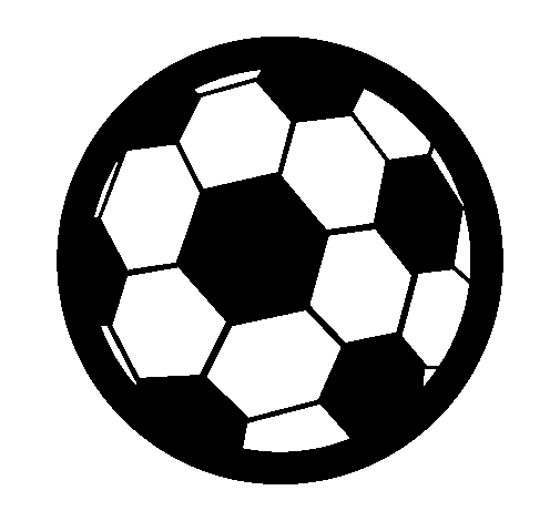 Desenho de Bola de futebol III para Colorir