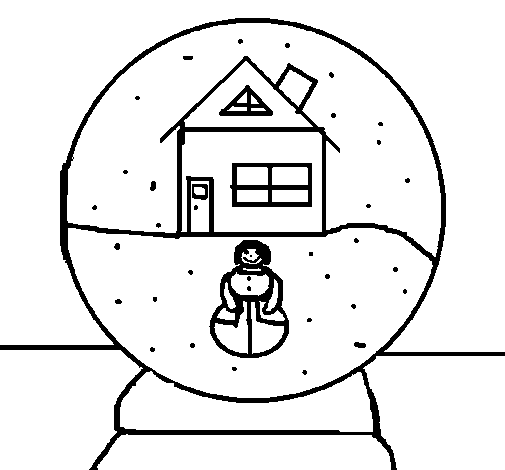 Desenho de Bola de neve para Colorir