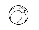 Desenho de Bola de praia para colorear