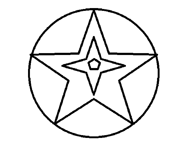Desenho de Bola estrela para Colorir