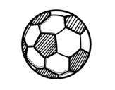 Desenho de Bola futebol para colorear