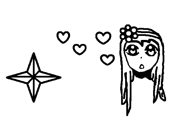 Desenho de Bonitinha princesa para Colorir