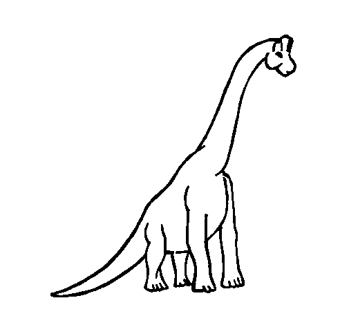 Desenho de Braquiossauro para Colorir
