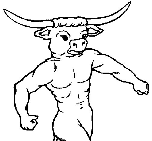 Desenho de Cabeça de búfalo para Colorir