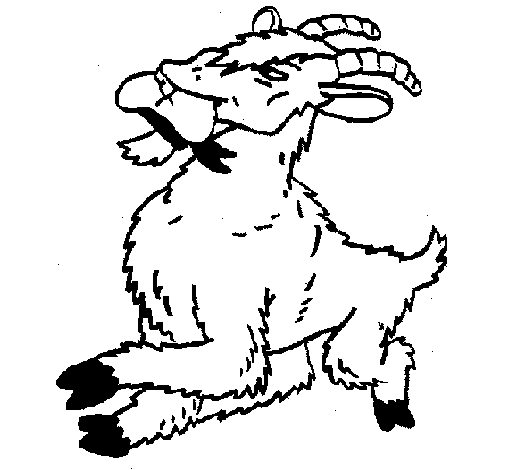 Desenho de Cabra 1 para Colorir