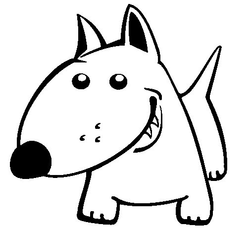 Desenho de Cachorro II para Colorir